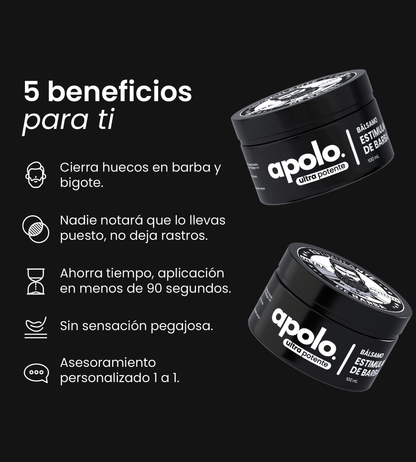 (COMPRA 1 Y LLEVATE 2) Bálsamo para Crecimiento de Barba Ultra Potente con Minoxidil 20%