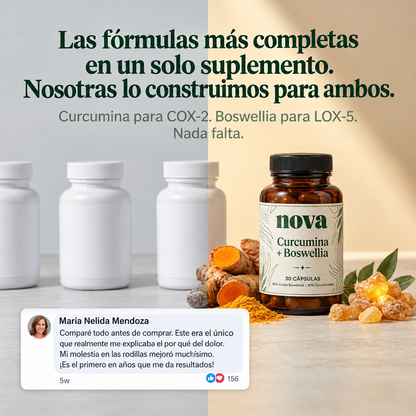 ¡Eliminá el dolor articular! | Curcumin + Boswellia NOVA™