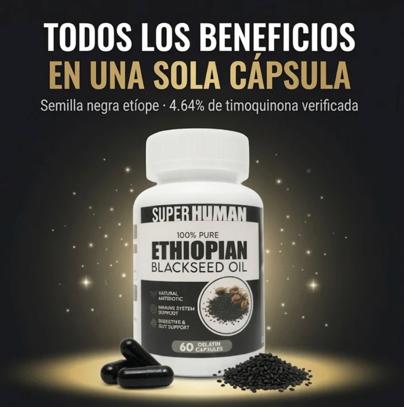 SEMILLA NEGRA ETÍOPE - Elimina Parásitos y apoyo avanzado para la Bienestar Diario