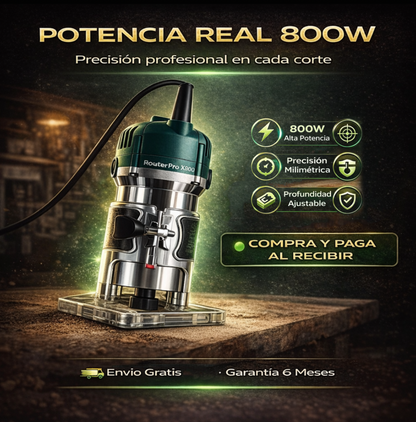NUEVO ROUTERPRO X800 - Potencia y corte profesional en segundos