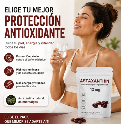 Astaxanthin™ - Suplemento antioxidante ayuda a combatir el estrés oxidativo