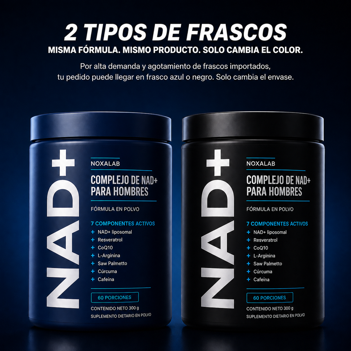 NoxaLab® Complejo de NAD+ 7 en 1 en Polvo