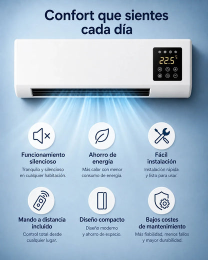 Aire acondicionado portátil de pared 2 en 1 ClimaDuo (frío y calor)